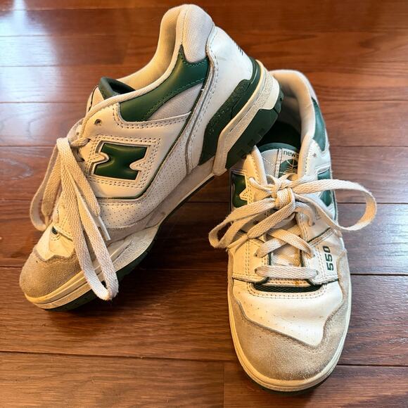 New Balance 550 White Team Forest Green sneakers size 5.5 main image 9